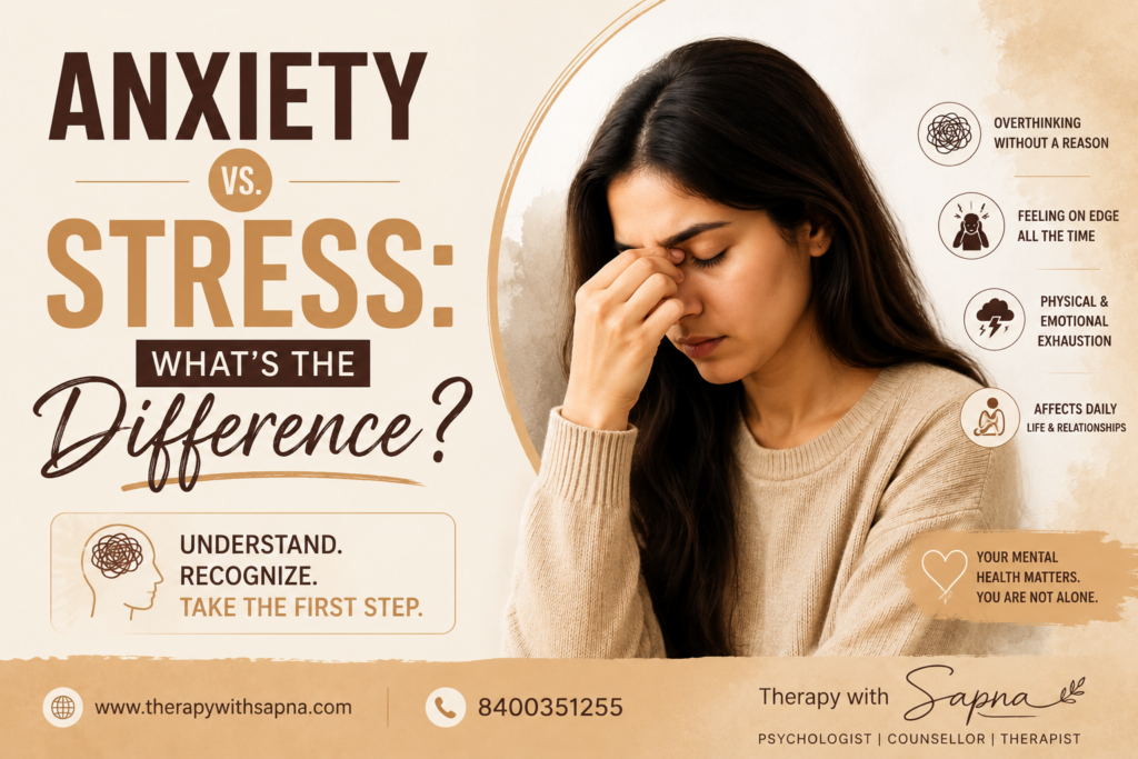 Anxiety vs. Stress: What’s the Difference?